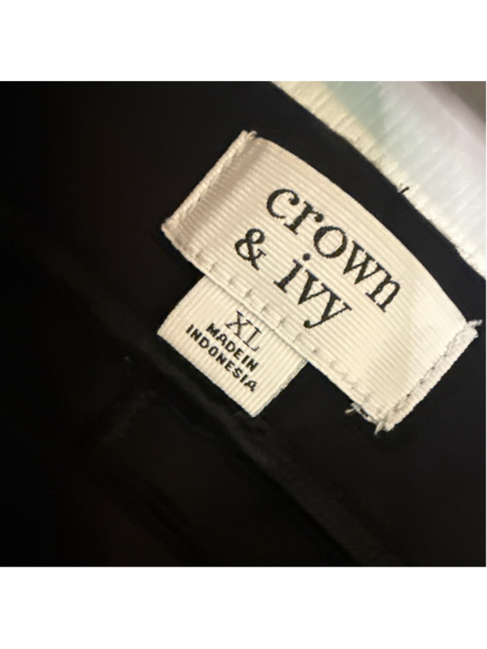 Crown & Ivy Black Ankle & Cropped Pants XL - Picture 3 of 3